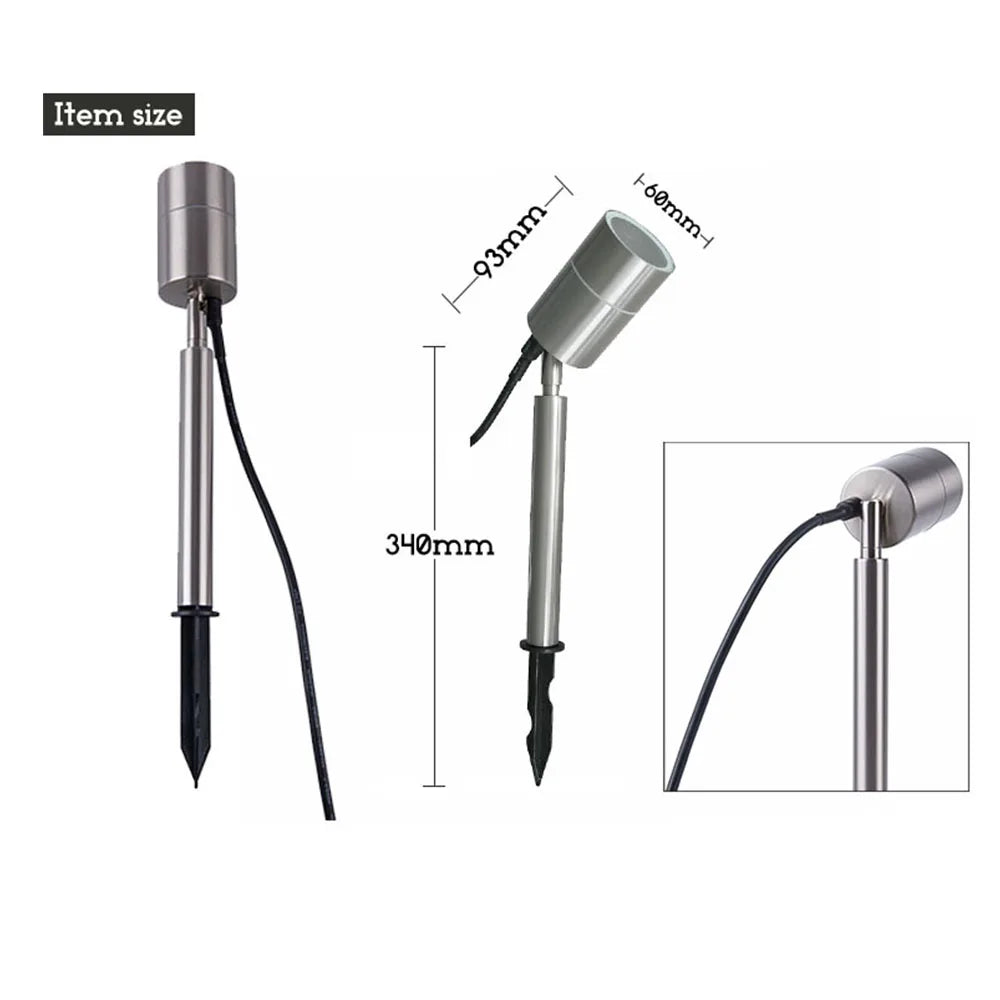 lustre en acier inoxydable pour éclairage de jardin extérieur - vue 3 sur 5