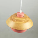 Sweet Home Macaron couleur LED fer bois Suspension Luminaire Lustre suspendu lumières intérieur Lustre lampes plafond décoration