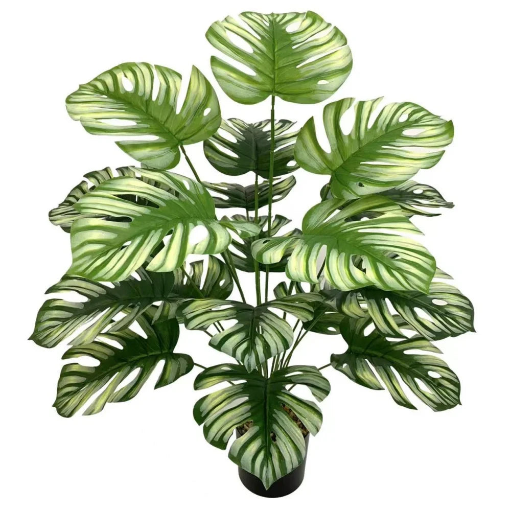 plantes artificielles grandes feuilles décoratives pour intérieur et bureau - vue 19 sur 24