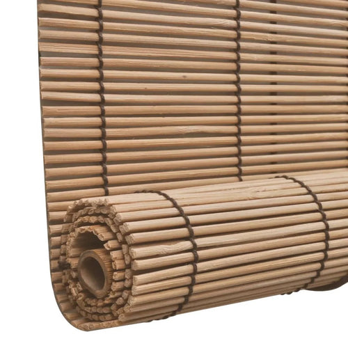Store enrouleur occultant style naturel pour fenêtre intérieur