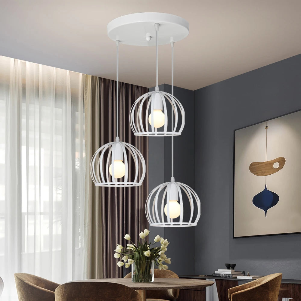 Suspension modernes abat-jour Lustre suspendus luminaires de lampe à LED pour salon chambre décor intérieur éclairage à la maison Luminaire Suspension - vue 6 sur 28