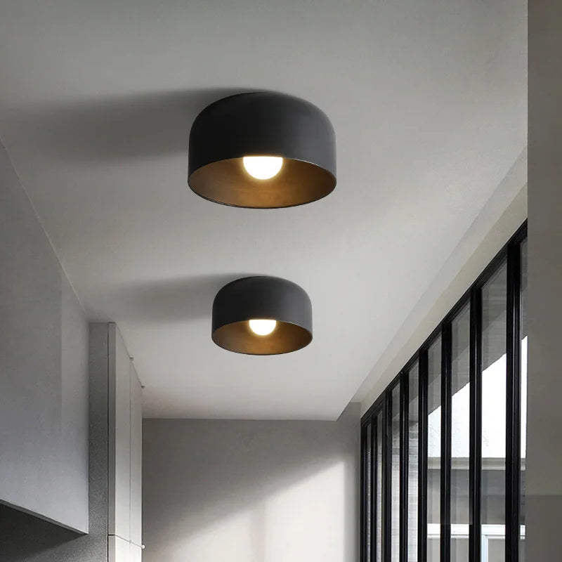 plafonnier led moderne en fer métal pour hôtel et allée - vue 4 sur 8