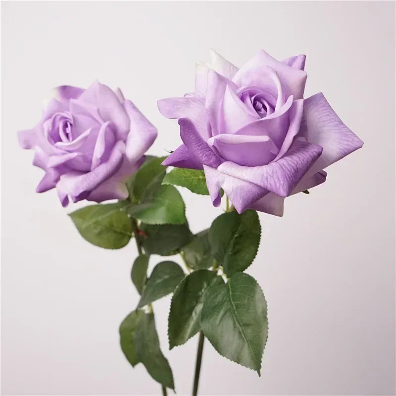 High quality artificial rose branch realistic floral decoration - vue 6 sur 10