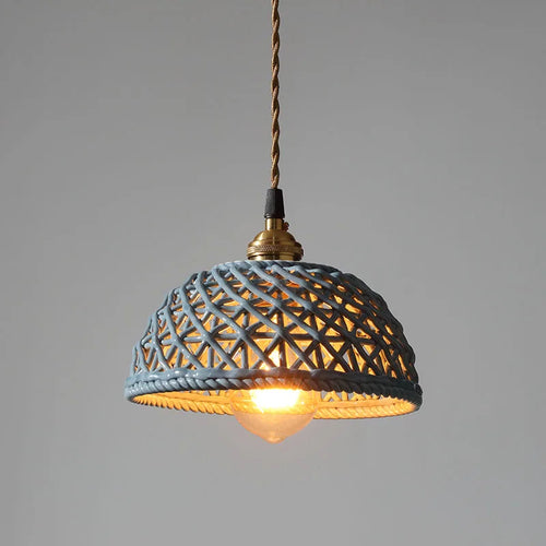 suspension LED blanc en céramique luminaires maison éclairage intérieur chambre salon à côté nordique moderne cuivre suspension lampe