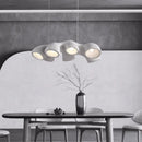 Minimalist resin pendant light for a contemporary interior