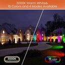 LED garden lamp with remote control, 16 waterproof colours for outdoor use