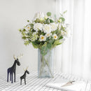 Artificial Sweet Three-Headed Peony Flower, Wedding Decoration, Simulation Peony Flower, Living Room and Office Decoration