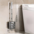 Luxury Glacier Pattern Toilet Brush, Household Toilet Brush With No Dead Angle, Bathroom Toilet Cleaning Tool, Wall-mounted Toil