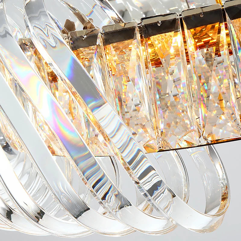 lustre en cristal lumineux pour décoration intérieure élégante et moderne - vue 7 sur 11