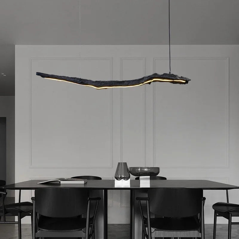 lustre nordique design wabi-sabi pour restaurant et bureau - vue 4 sur 8