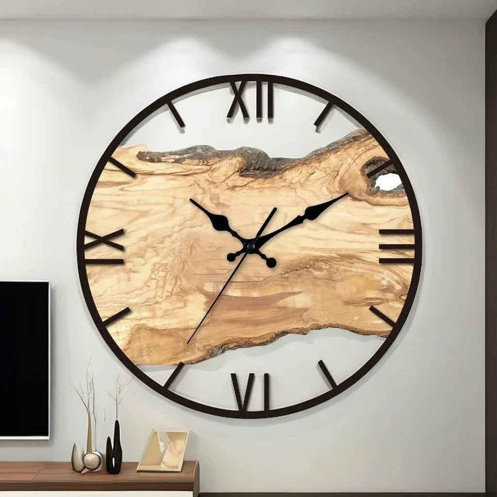 horloge murale acrylique silencieuse pour décoration intérieure moderne - vue 5 sur 14