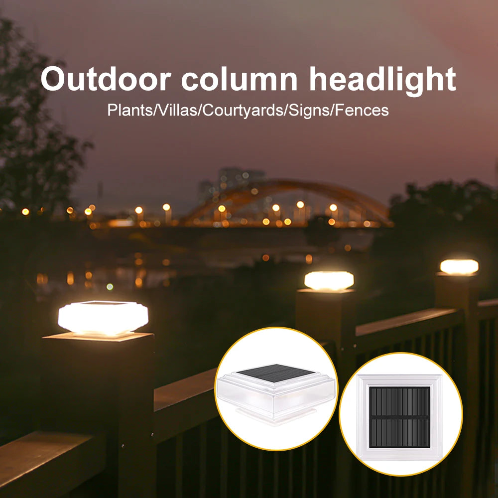lot de 2 lampes solaires led pour jardin et décoration extérieure - vue 8 sur 7