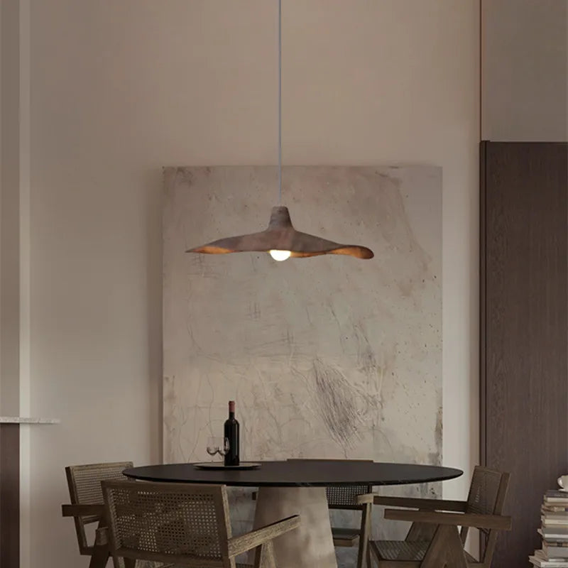 Nordique Wabi-Sabi vent salle à manger lustre salon chambre suspension lampe de chevet café maison décor Art suspendre lampes - vue 4 sur 9