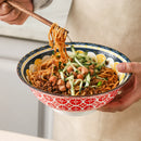 Bol soupe ceramique boheme motifs pour ramen salade