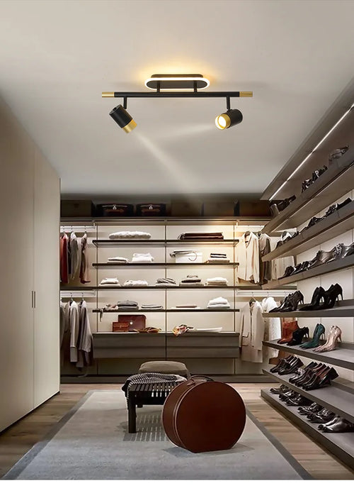 Lustre noir Led moderne intérieur - vue 4 sur 18