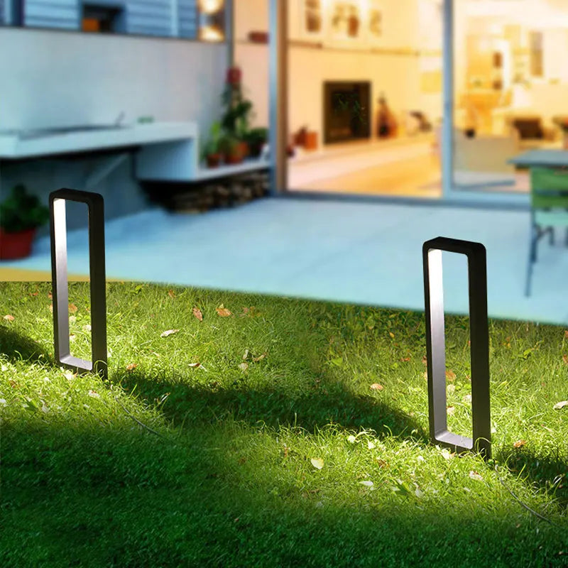 lampe de jardin led moderne en aluminium pour extérieur et paysage - vue 4 sur 7
