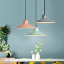 Modern Nordic UFO style chandelier with decorative multicolour lamps
