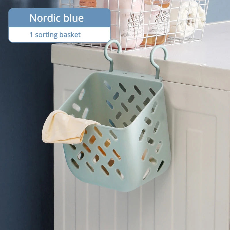 panier à linge pliable et mural pour rangement pratique - vue 11 sur 17