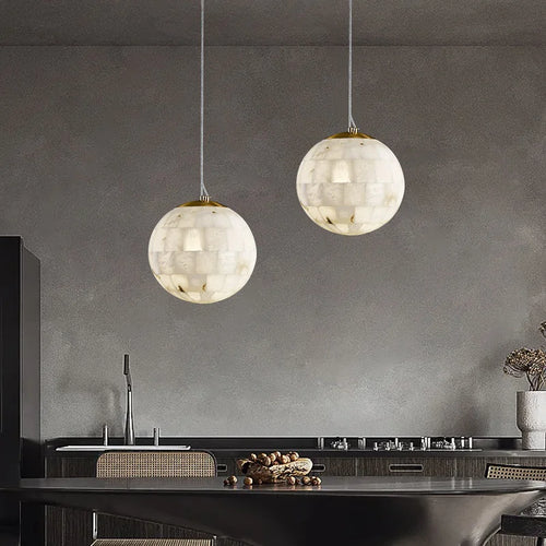suspension en marbre naturel moderne pour décoration intérieure