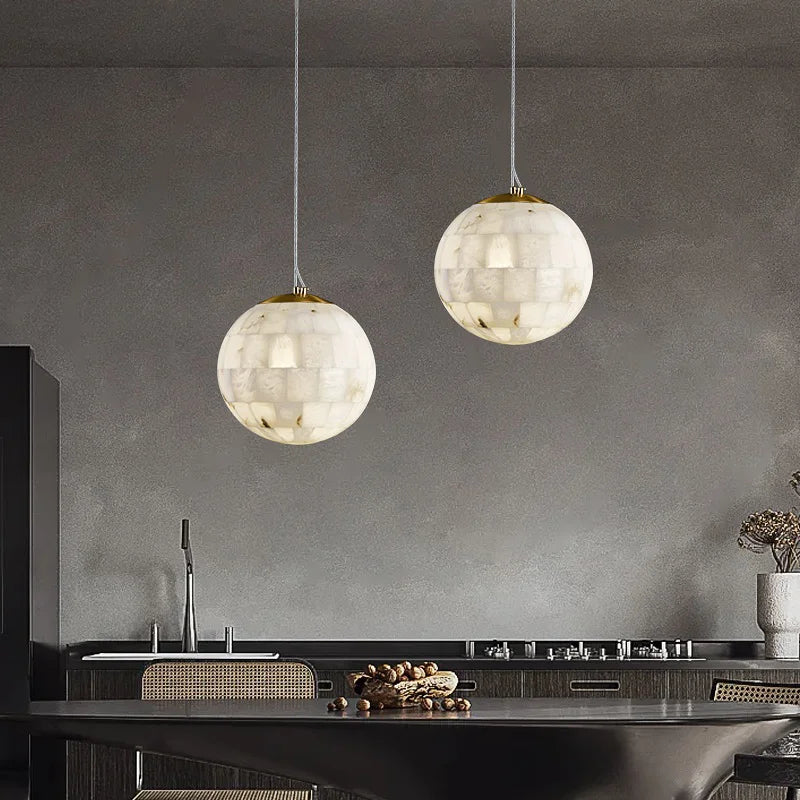 suspension en marbre naturel moderne pour décoration intérieure