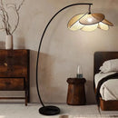 lampadaire en rotin pour ampoule standard