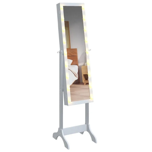 White floor mirror with white LED 34x37x146 cm, home decoration wall Deco living room decoration - vue 7 sur 7
