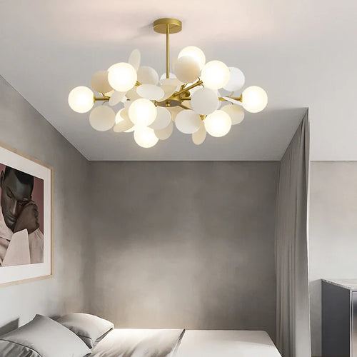 Lustre LED de Style nordique moderne - vue 3 sur 12