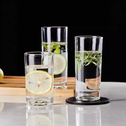 Verres cocktail design épurés résistants chaleur différentes contenances