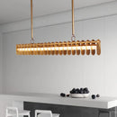lustre led long minimaliste post-moderne pour restaurant bar bureau