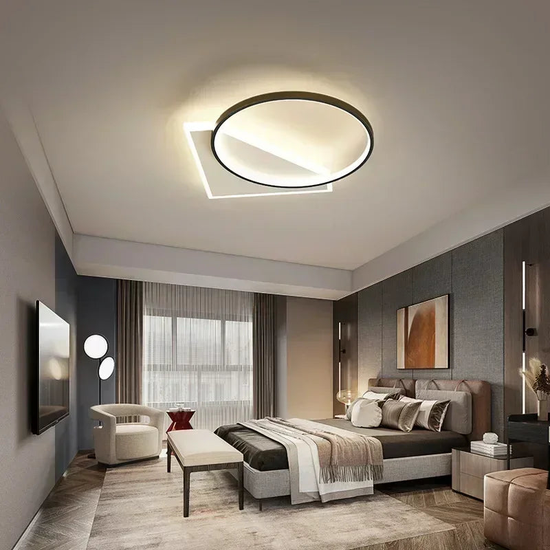 Creative geometric minimalist ceiling light modern decorative lamp - vue 5 sur 14