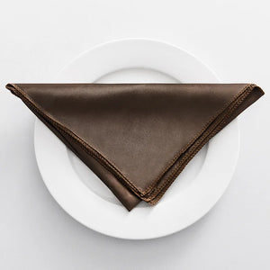Modern decorative satin table napkin set of 10