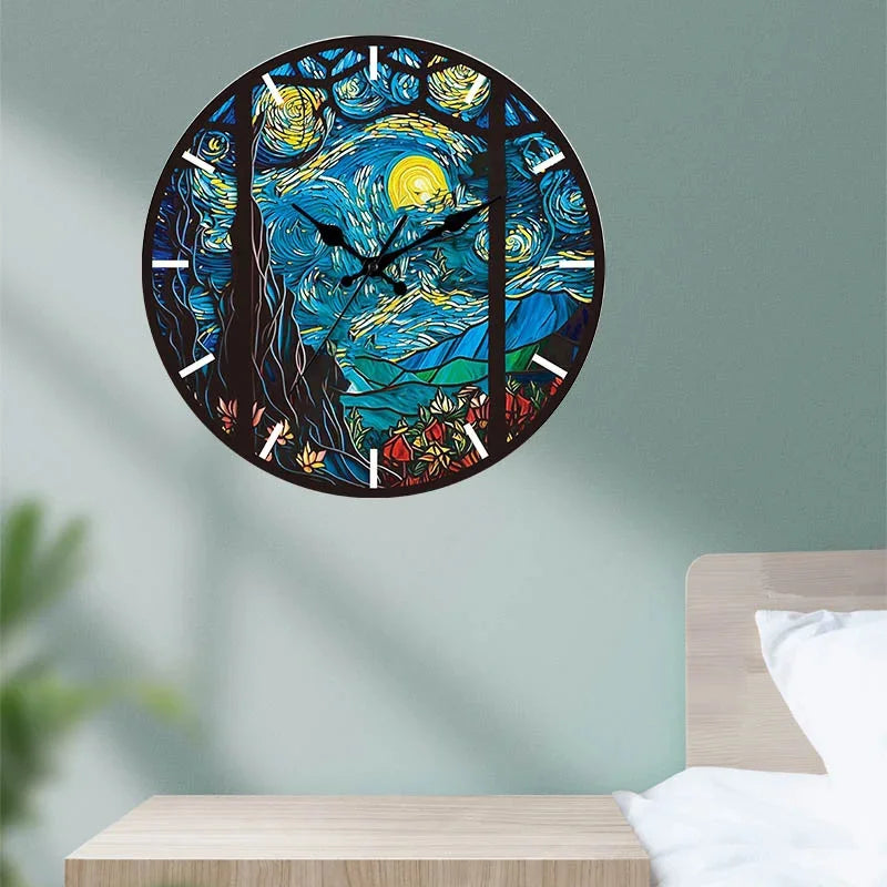 horloge murale acrylique silencieuse pour décoration intérieure moderne - vue 10 sur 14