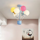 suspension moderne led ballon dessin animé pour enfants
