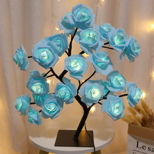lampe de table led arbre cerisier cristal veilleuse nordique - vue 15 sur 19