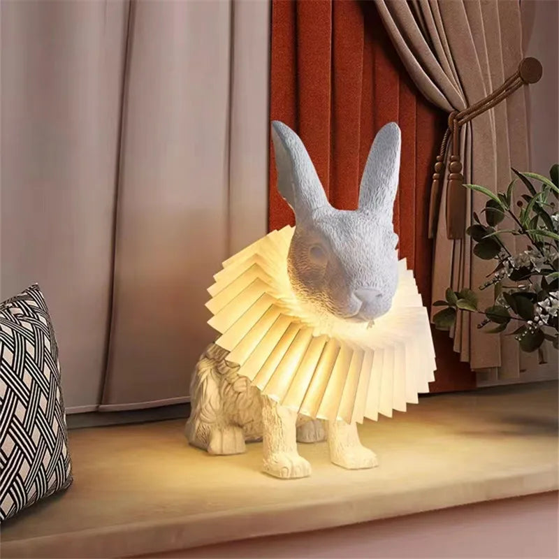 lampe de table lapin adorable pour décoration enfant - vue 3 sur 15