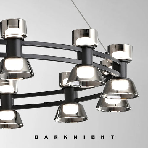 lustre créatif en cuivre et verre design moderne léger