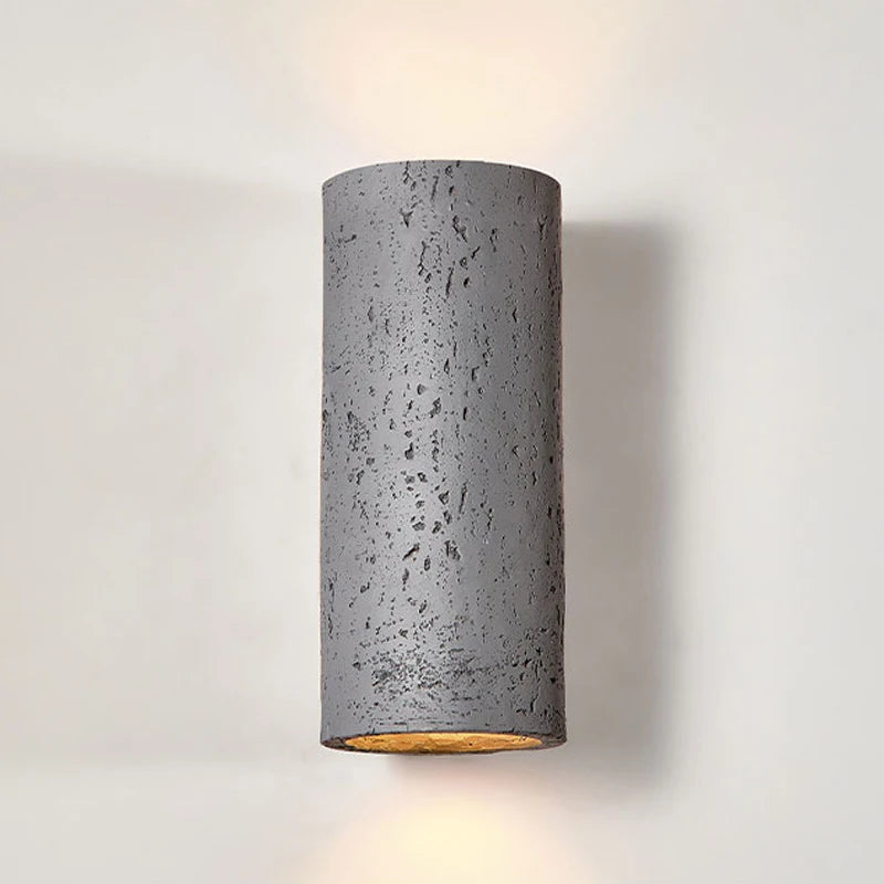 applique murale nordique led wabi-sabi en ciment rétro - vue 5 sur 16