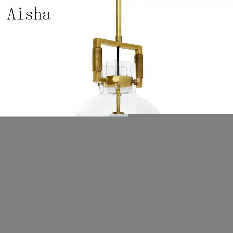 suspension en verre rétro américain style luxe décoratif - vue 6 sur 18