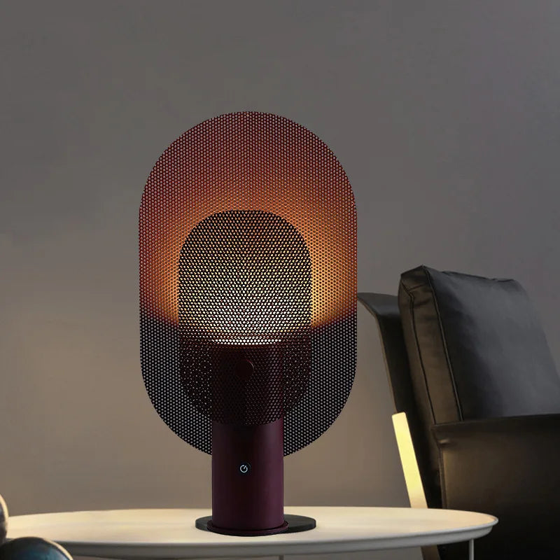 Minimalist Nordic design iron table lamp for modern decor - vue 4 sur 8