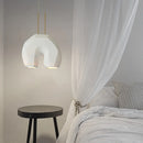 lustre moderne en forme de u design en résine pour éclairage d'étude