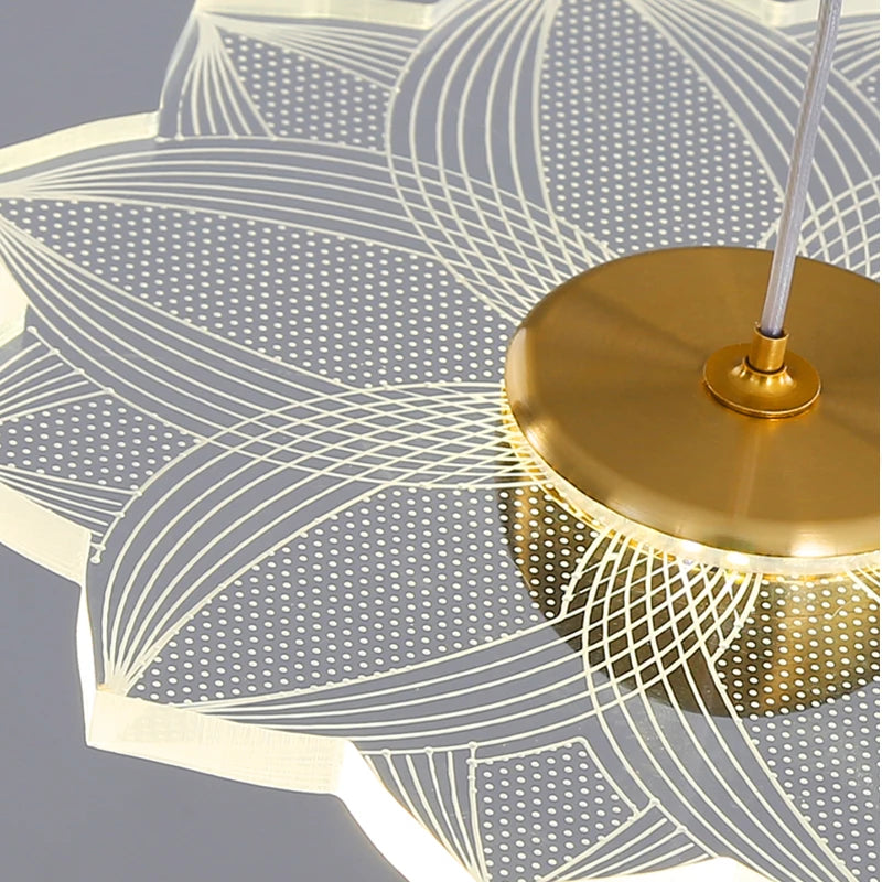 lustre moderne à led pour espaces intérieurs élégants et contemporains - vue 6 sur 26