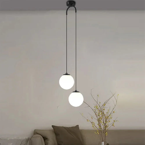 Suspension LED en verre moderne nordique pour salle à manger chambre lustre en or luminaires intérieur Restaurant Bar décor lampe suspendue - vue 9 sur 9