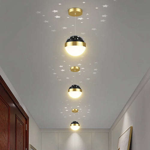 suspension boule led étoilée pour décoration intérieure et extérieure - vue 4 sur 9