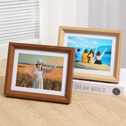 cadre photo en bois minimaliste pour décoration intérieure et cadeau