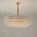 lustre en cristal k9 luxe avec lampe led décoration intérieure élégante