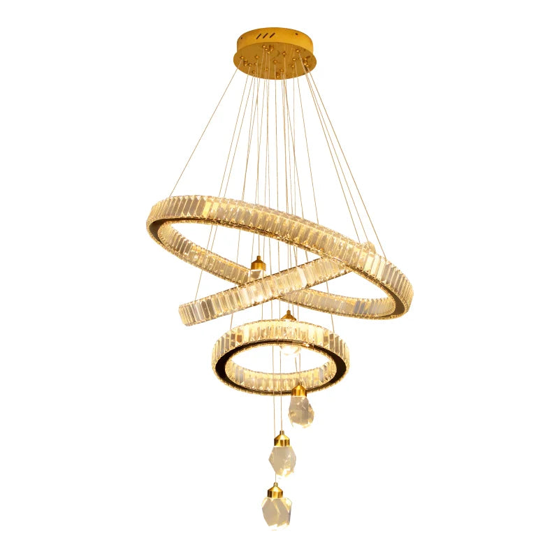 Hanging Light Pendant Lamp,Living Room Crystal Chandelier,Hanging Chandelier Lamp, Pendant Light,Lighting Fixtures Chandeliers - vue 6 sur 11