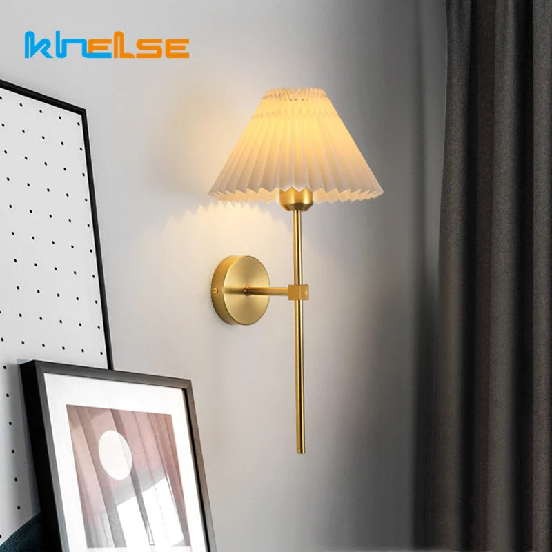 applique murale plissée en tissu style nordique décorative - vue 3 sur 14