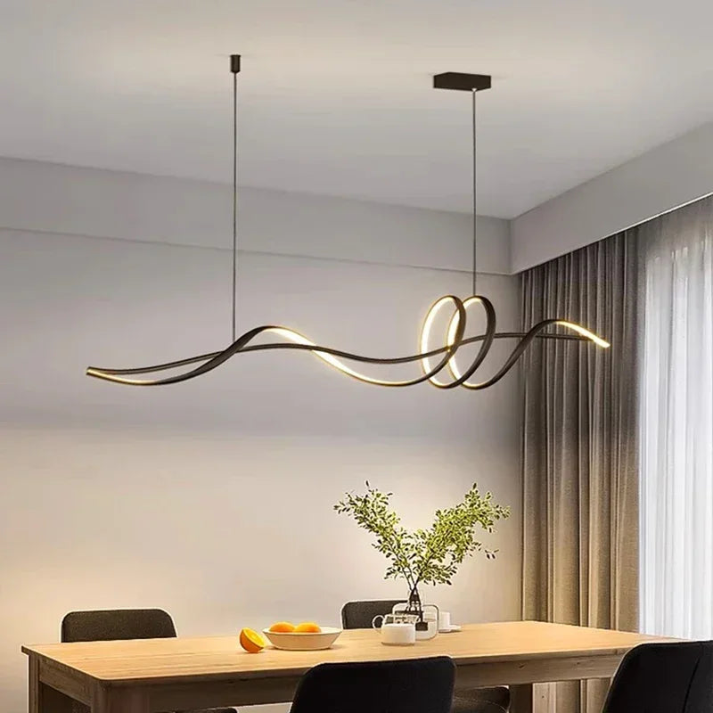 lustre moderne simple striptips pour intérieur luminaire