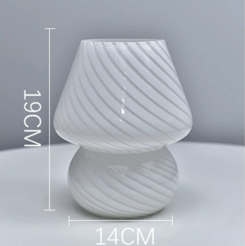 Lampe de bureau LED en verre