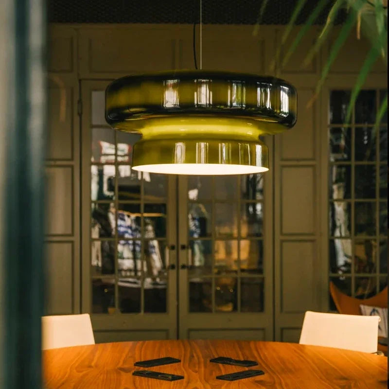 lustre design espagnol en verre pour intérieur moderne
